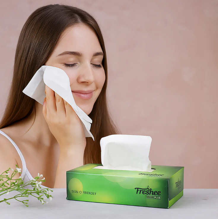 Skin-Friendly Facial Tissues – Premium Softness & Hypoallergenic Pack
