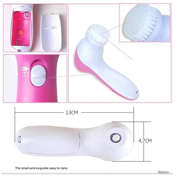 Facial Massager – 5-in-1 Body Cleanser & Exfoliator | VelvaBloom