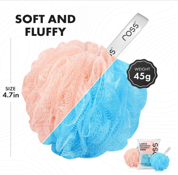 Bath Loofah – Gentle Body Scrubber for Men & Women | Mini Bubble
