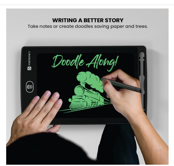 Portronics Ruffpad 8.5E Re-Writable LCD Writing Pad – 8.5 Inch