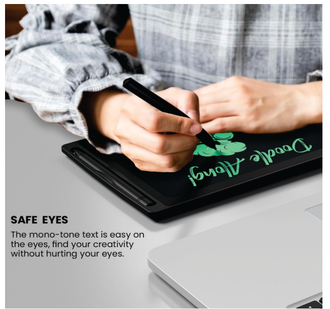 Portronics Ruffpad 8.5E Re-Writable LCD Writing Pad – 8.5 Inch